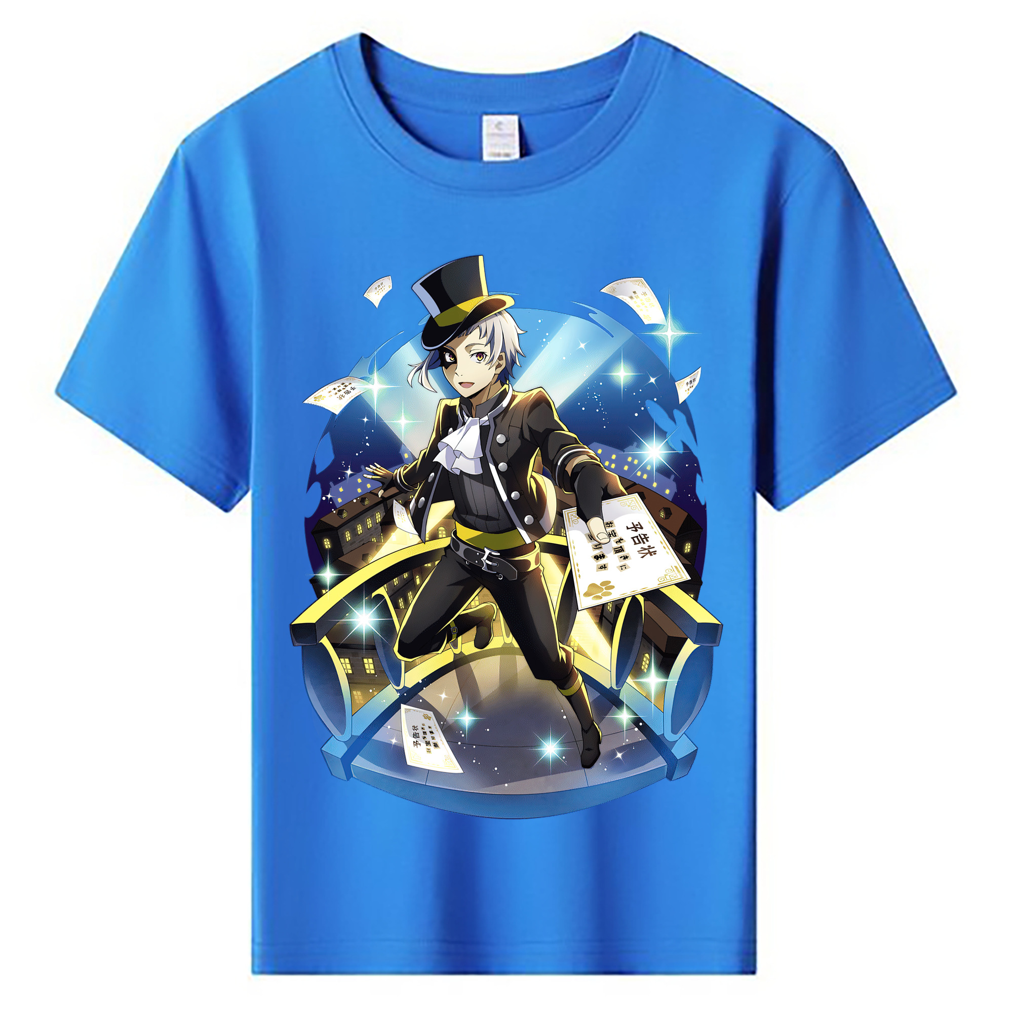 （画像用） 文豪ストレイドッグス Bungo Stray Dogs 綿100％キッズTシャツ（フロントプリント）